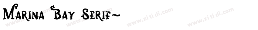 Marina Bay Serif字体转换